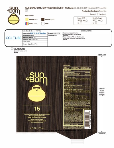 095.288.40615 SPF 15 6oz tube artwork.jpg Moist sunscreen lotion SPF 15 - 095.288.40615 SPF 15 6oz tube artwork